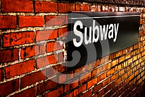 Subway sign