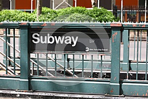 Subway sign