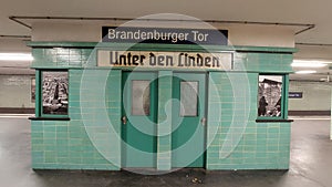 Subway station Berlin: Brandenburger Tor