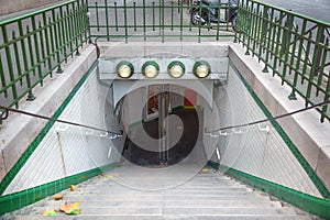 Subway station in Paris