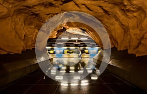 Subway station in Stockholm city