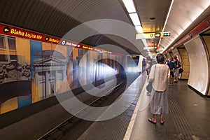 Subway station underground Budapest