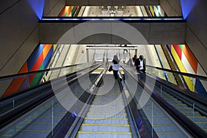 Subway station underground passage Budapest