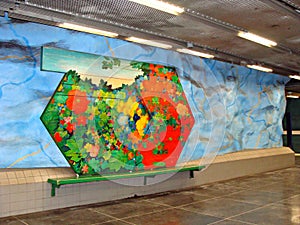 Subway in Stockholm photo