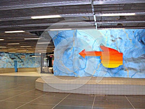 Subway in Stockholm photo