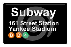 Subway 161 Streeet Station Yankee Stadium photo