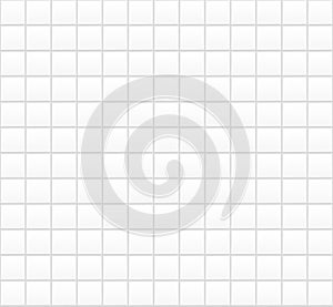 Subway tile pattern. Metro white ceramic bricks background. Vector realistic illustration.