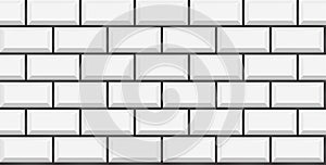 Subway tile seamless pattern.