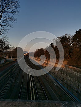 Metropolitana brani d'oro luce del sole 