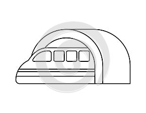 subway train outline for coloring book template, subway illustration for kid worksheet printable