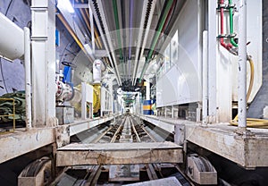 Subway tunnel under construction