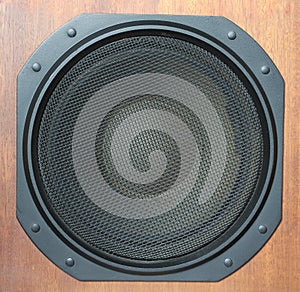 Subwoofer Loud speaker system closeup