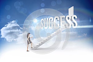 Success against steps leading to closed door in the sky