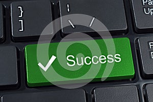 Success big green button keypad.
