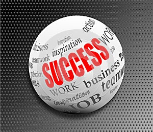 Success business abstract motivation ball sphere