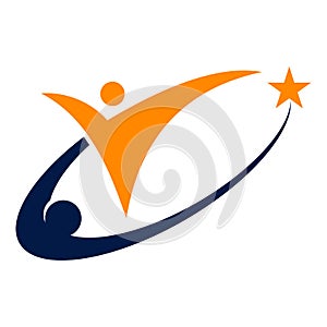 Success Coaching Logo Design Template Vector