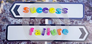 Success or failure.