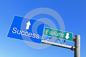 Success or Failure - road signs