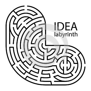 idea labyrinth with entry and exit