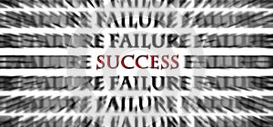 Success in the midst of failure opposite words