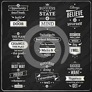 Success Quotes Chalkboard