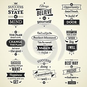 Success Quotes Typographical Posters