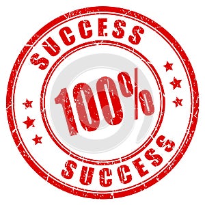 Success round vector stamp