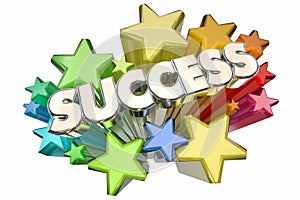 Success Stars Celebration Succeed Mission Goal