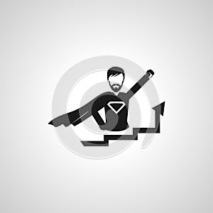success, startup icon with lider isolated icon. success, startup icon with lider vector isolated icon. success, startup photo