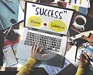 Success Strategy Vision Solution Graphic Concept