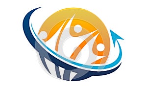 Success Teamwork Logo Design Template