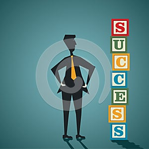 Success word block