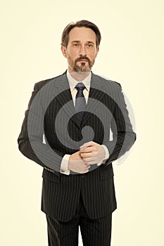 Successful business investor. Ceo concept. Reputable financial expert. Business life. Smart suit. Perfect fit. Male photo