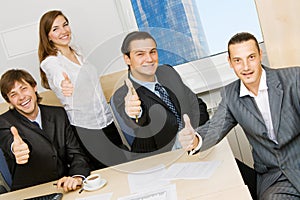 Successful business team