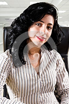 Successful business woman at office