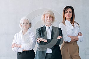 Successful business women ambitious female team
