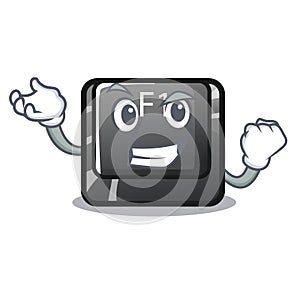 Successful button f1 in the shape character