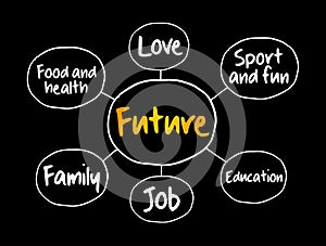 Successful Future mind map flowchart