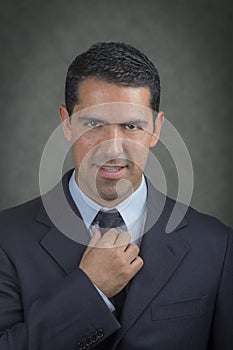Successful latino business man photo