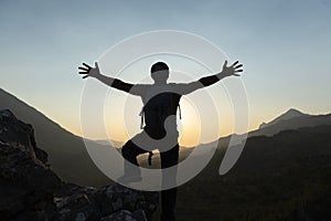 Successful leader, coaching, personal development training and life struggle