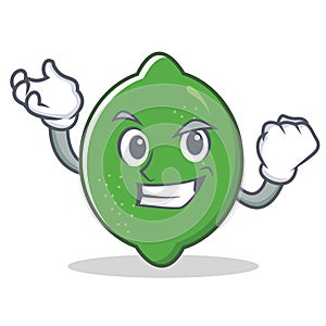 Successful lime character cartoon style