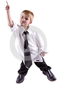 Successful little business man