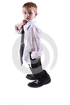 Successful little business man