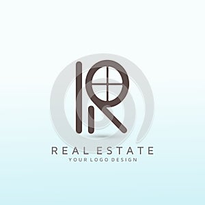Successful Luxury Realtors Creating logo design letter R photo
