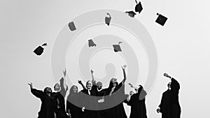 Successful Masters PHD Graduation College Concept