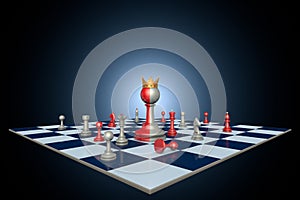 Successful political career (chess metaphor)