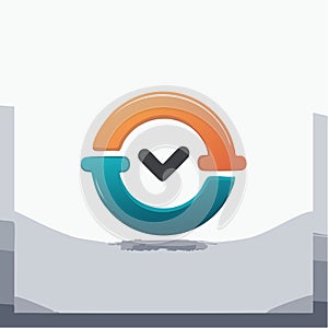Successful Process Completion Icon with Checkmark