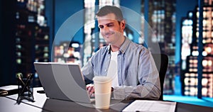 Successful Stock Market Trader Looking At Graphs On Multiple Screens