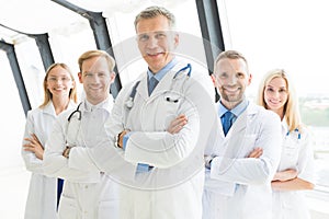 Successful team of medical doctors