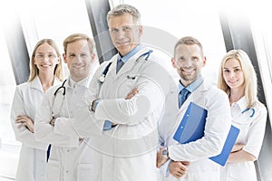 Successful team of medical doctors